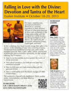 Falling in Love with the Divine: Devotion and Tantra of the Heart, Oct. 18-20, 2013
